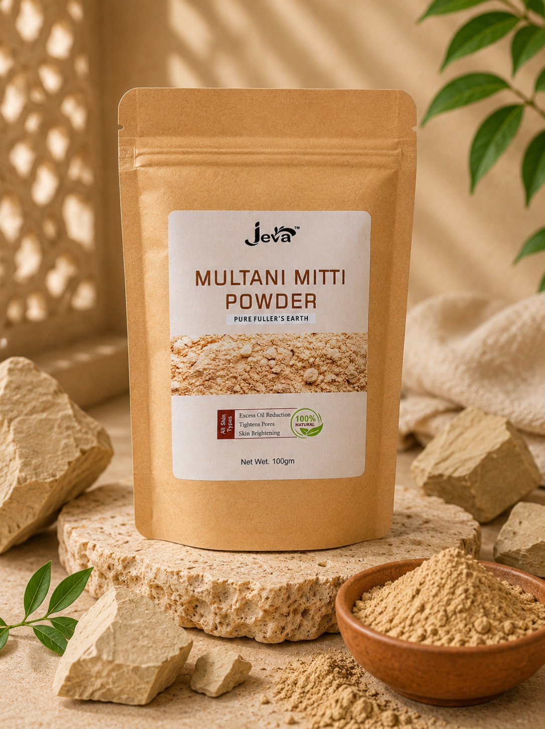 Jeva Multani Mitti Powder Face Pack 100 Grms