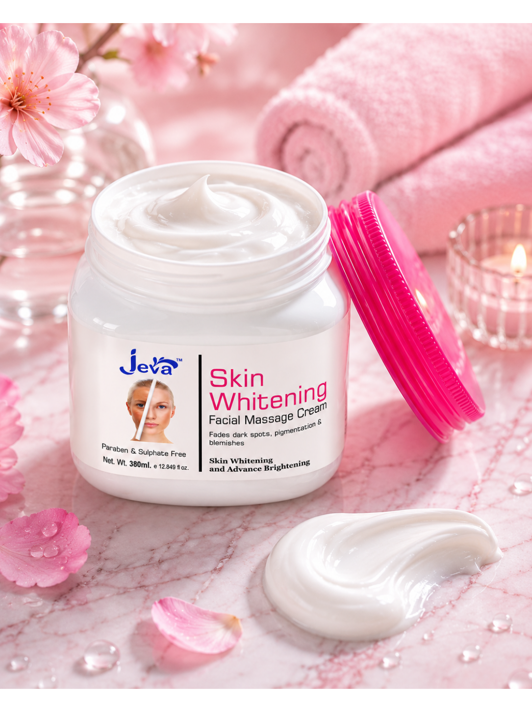Jeva Skin Whitening & Brightening Instant Glow Cream For Normal To Dry Skin
