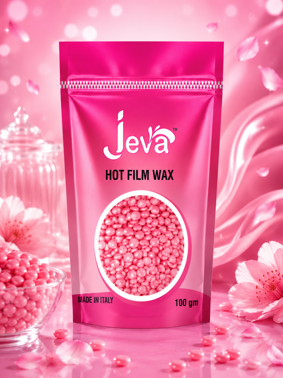 Hot film wax Rose 100gm