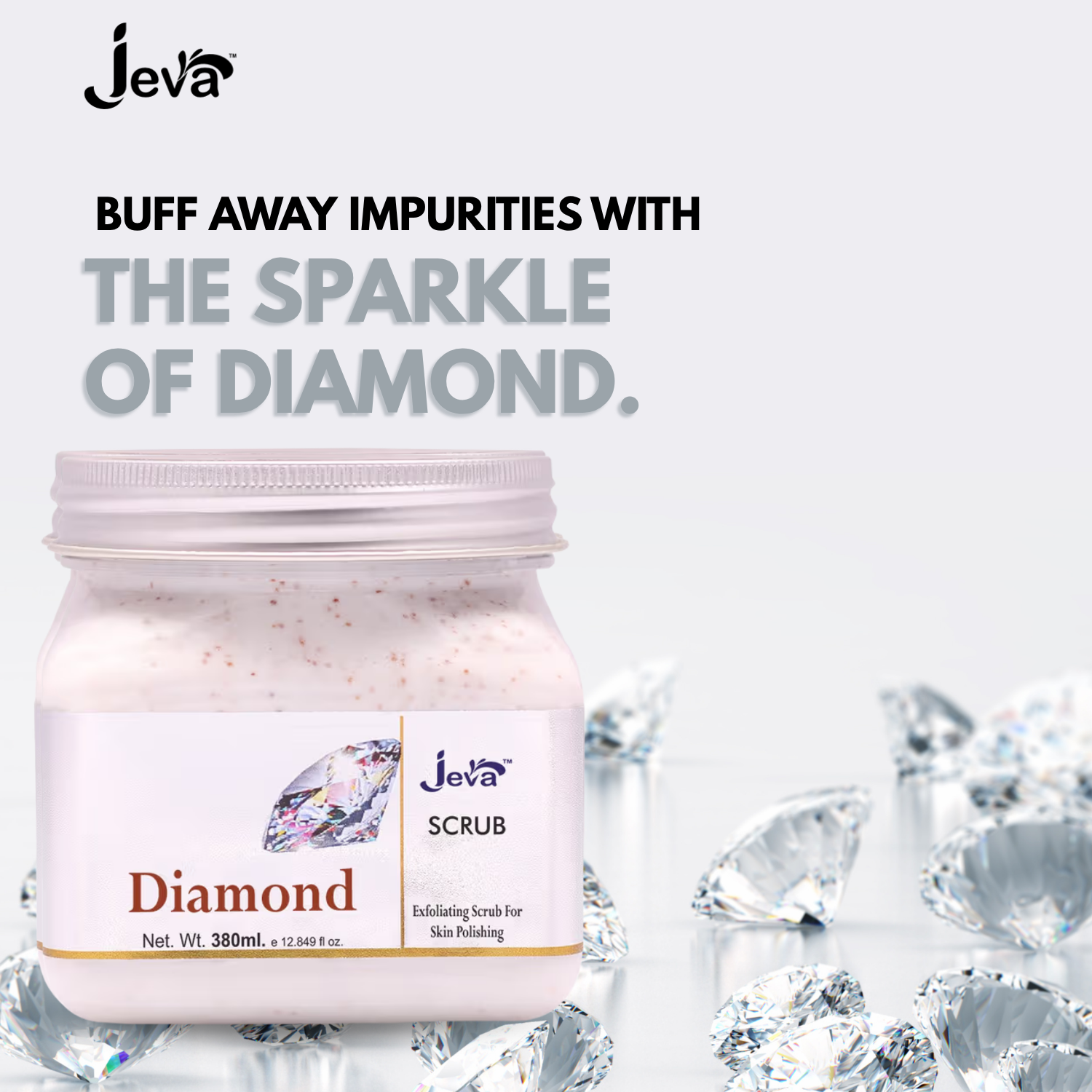 Diamond Exfoliating Scrub for Skin Polishing - 380ml