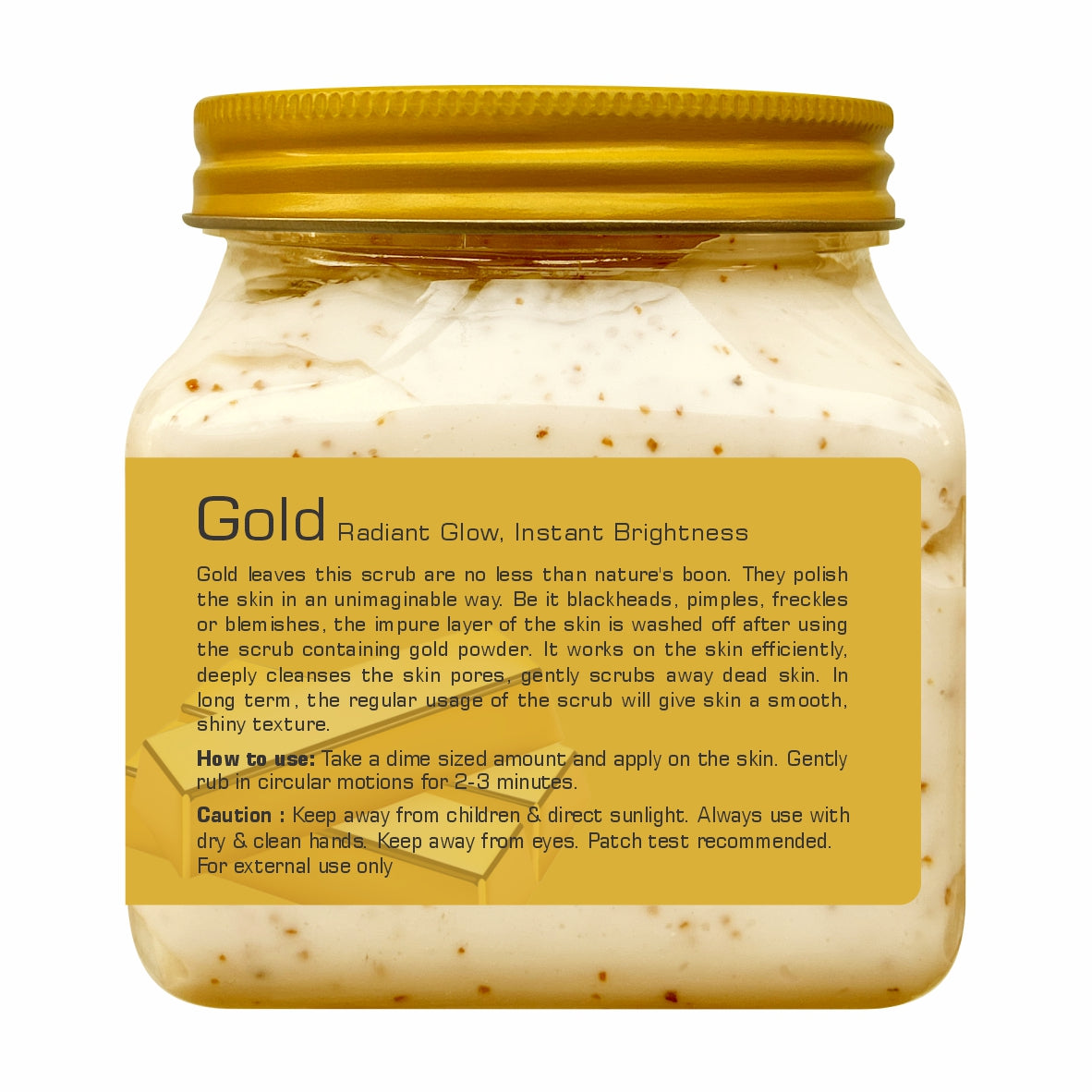 Gold Scrub for Healthy, glowing & Radiant Skin - 380ml