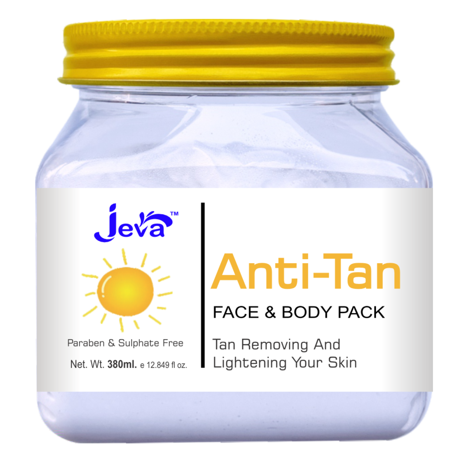 Jeva Anti Tan - Tan Removal Face Pack (380ml)