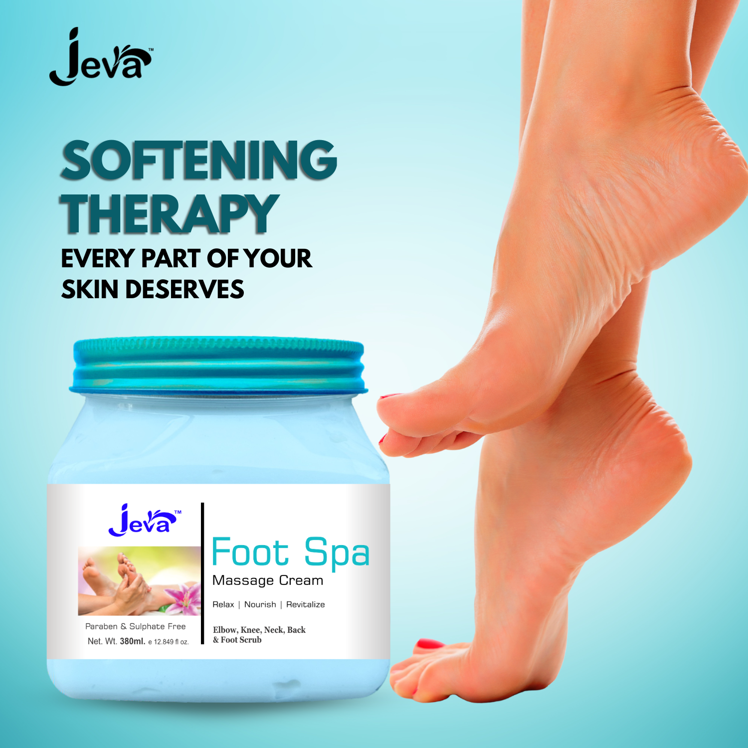 Foot Spa Elbow,Knee & Foot Cream - 380ml