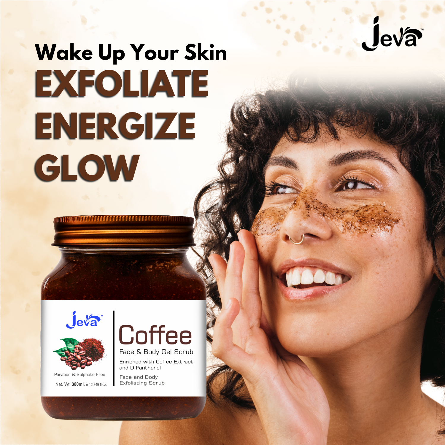 Coffee Face & Body Exfoliating Gel Scrub - 380ml