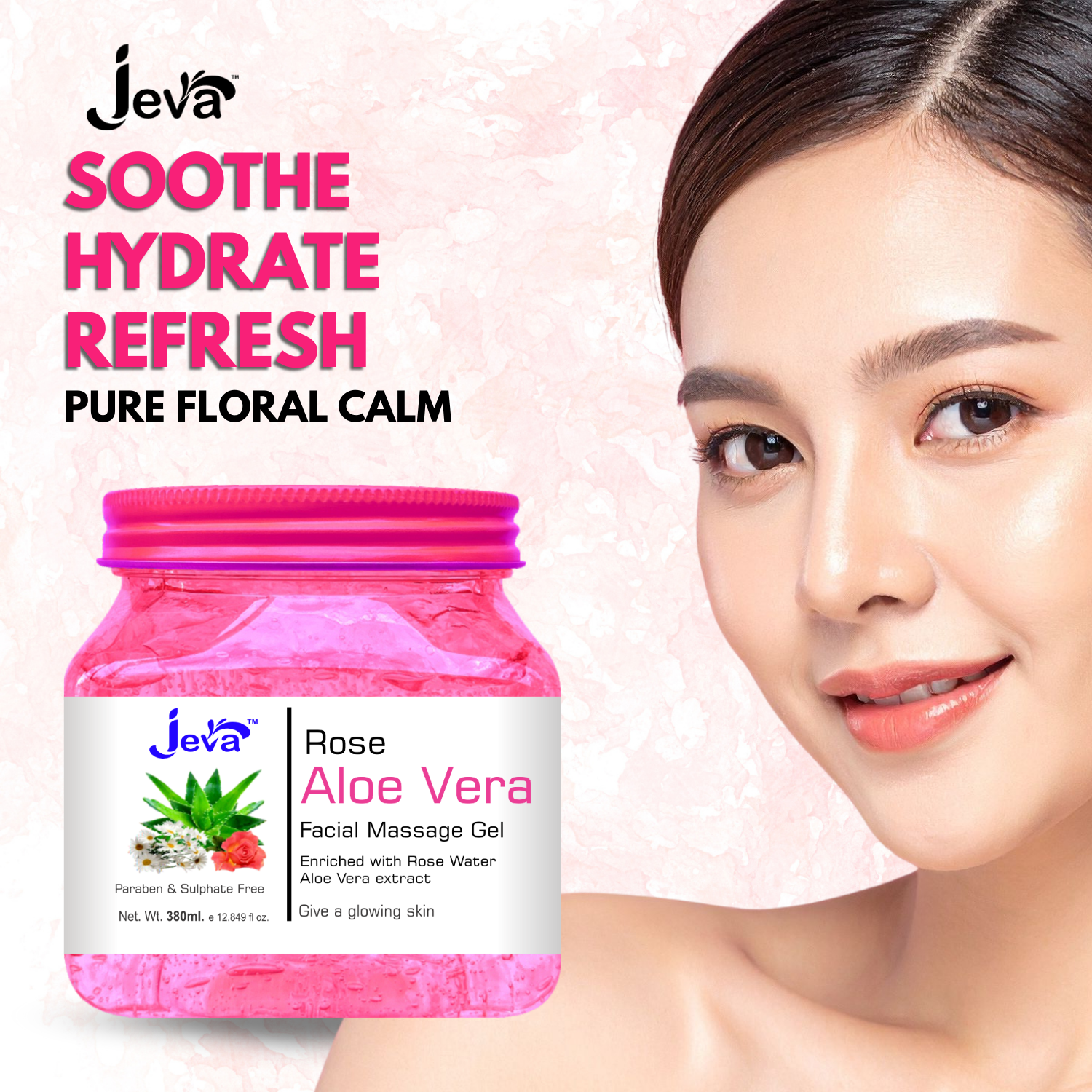 Rose & Aloevera Facial Massage Gel - 380ml