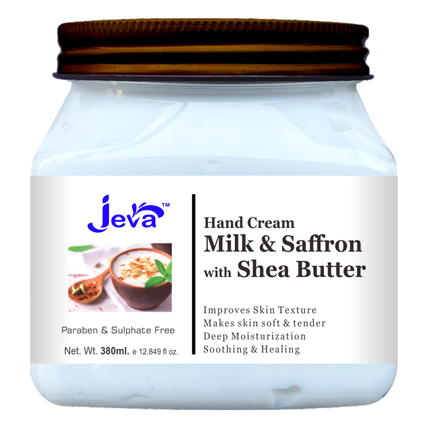 Milk & Saffron Hand Cream with Shea butter - 380ml