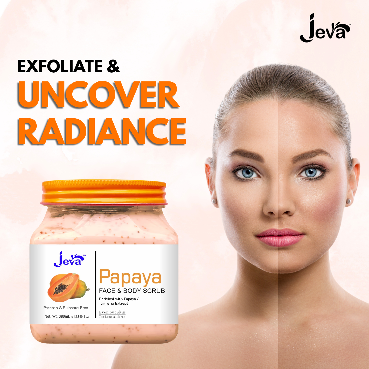 Papaya Tan Removal Scrub - 380ml