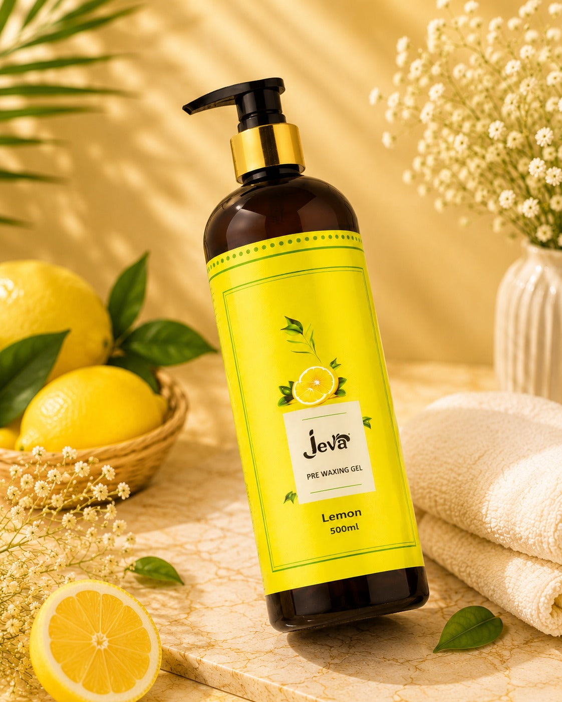 Pre wax Lemon Gel 500ml 300 mrp