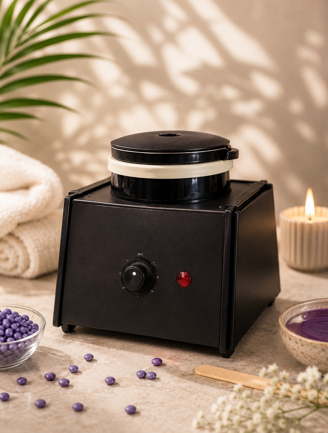 Jeva Wax Heater- Single - Black Metal